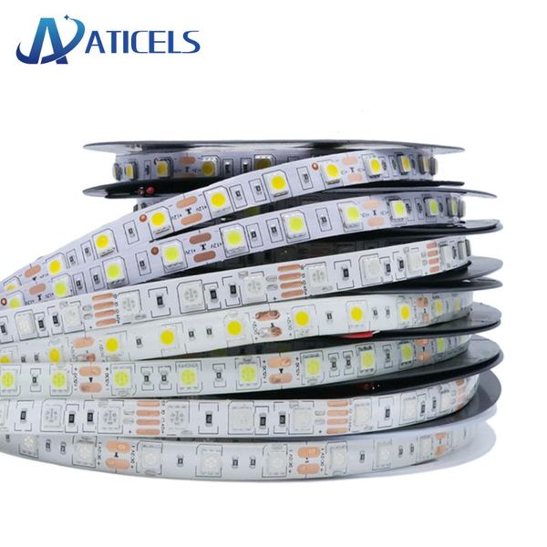 

strips dc12v led strip smd 60leds/m 5m ip20/ip65 flexible light rgb/rgbw/rgbww/white/warm/red/blue/green