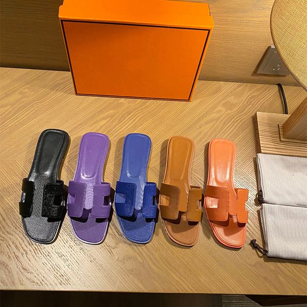 

wholesale womens designer slippers ladies slides sandals summer classic brand beach cork slipper casual sandal double buckle clogs slide sli, Black