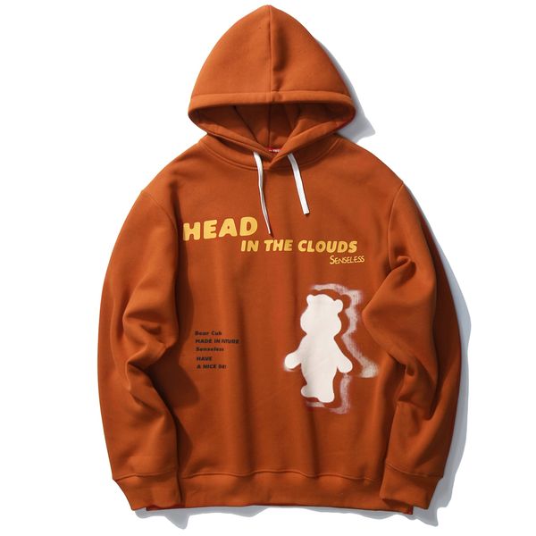 

2021 new orange harajuku pullover japanese streetwear winter kawaii cute women clothes oversized hoodie womens clothing sweatshirts xmb0, Black