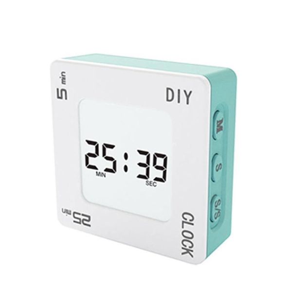 

timers diy time management pomodoro timer creative square alarm clock vibration flashing backlight reminder for students dropship