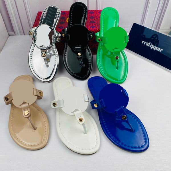 

famous women sandals hollow logo flat slippers sandals shoes slipper woman casual flip-flops 35-43, Black