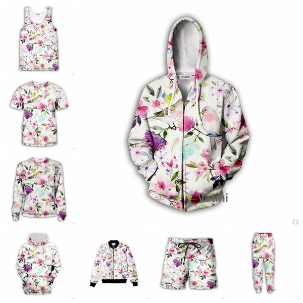 

jogging clothing fashion men women spring songbirds 3d full print hoodies harajuku zipper pullover sweatshirt casual tracksuit, Black;red
