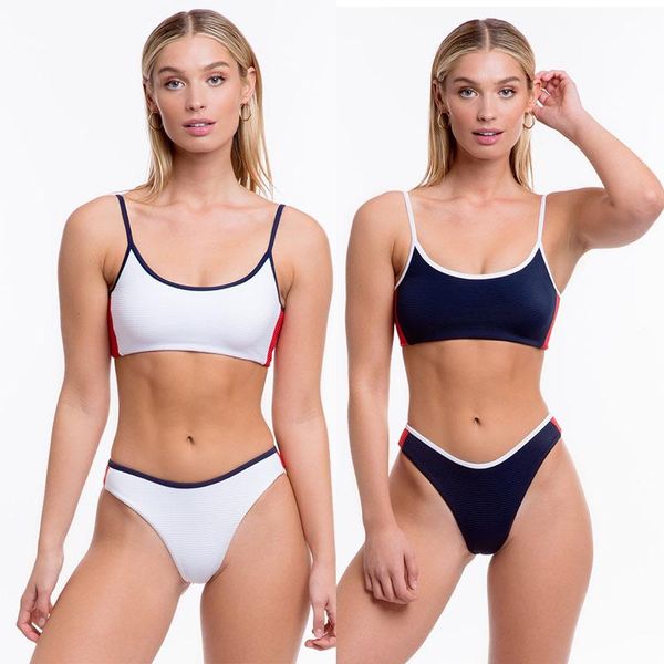 

women solid bikini set 2021 low waist brazilian bathing suit swimwear summer swimsuit female yellow beach wear biquini