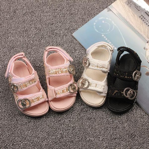 

sandals summer children's open-toe little girls outdoor non-slip casual beach shoes soft sole for boys breathable sports, Black;red