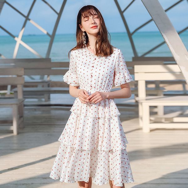 

women boho beach summer holiday clothes short sleeve v-neck floral dress elegant playa party ladies dress fashion tunic sundress, Black;gray