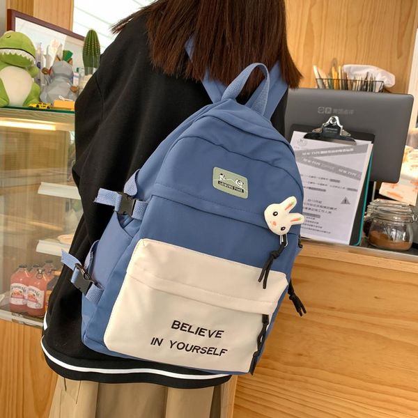 

backpack student schoolbag for girl teenage women school bags nylon kawaii bookbags teen college style bagpack