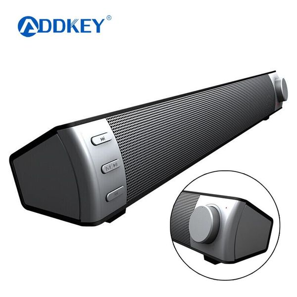 

addkey 10w sound bar wireless bluetooth speaker subwoofer for tv pc deskop soundbar stereo super bass altavoz port handsfree