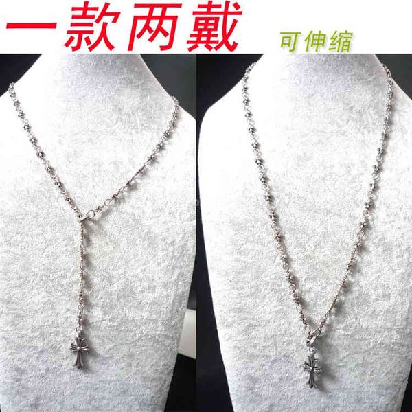

party favor chrome/hearts necklace indelible minority design sense of indifference wind men and women lovers tide crow h