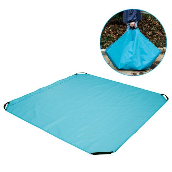 

storage bags yard leaf bag waste tarp container 600d oxford cloth with water-repellent pe coating reusable duty mat