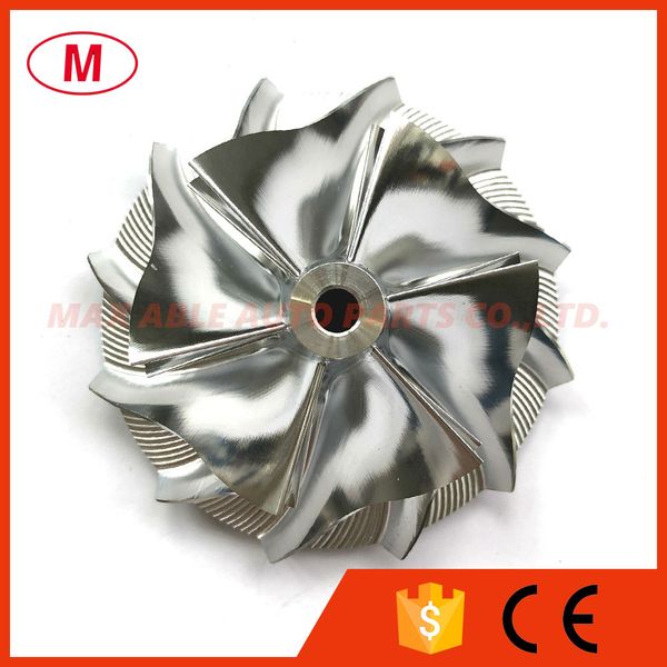 

57.04/76.13mm reverse 6+6 blades high performance turbocharger turbo billet compressor wheel/aluminum 2618/milling wheel for cartridge/chra/