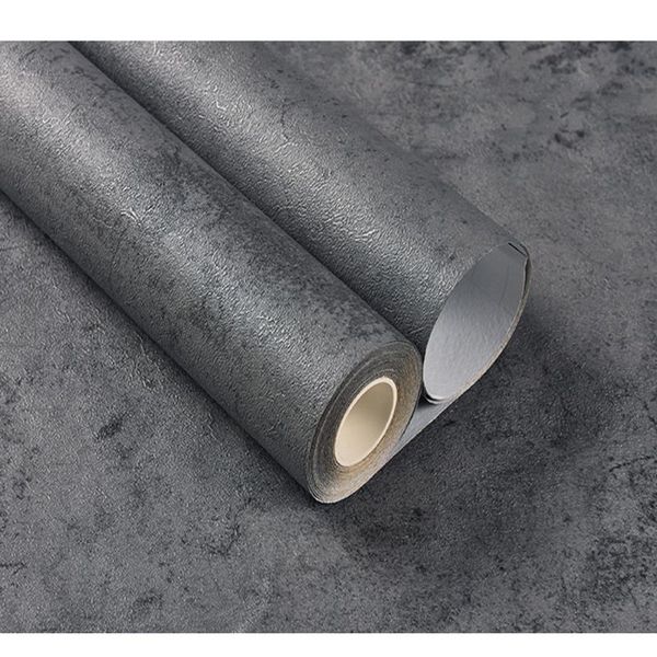 

cement self-adhesive wallpaper bedroom decoration clothing store gray nordic industrial wind wall stickers room decoration