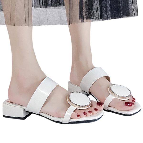 

slippers summer women beach simple outdoor womens slides korean style female flip flops soft bottom slipper trendy chic#n3, Black