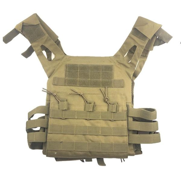 

tactical combat vest jpc outdoor hunting wargame paintball protective plate carrier waistcoat molle jackets, Camo;black