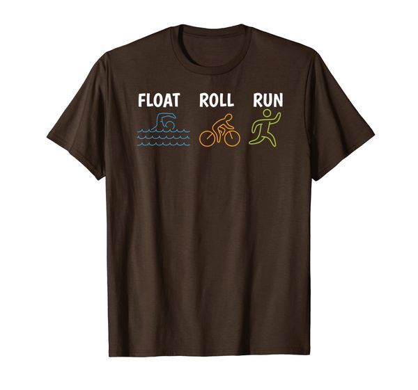 

Float Roll Run Triathlete Swim Bicycle Run T Shirt, Mainly pictures