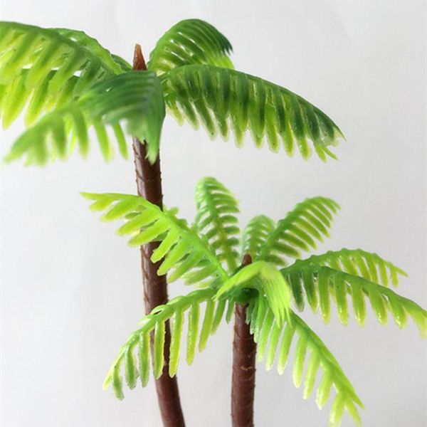 

decorative flowers & wreaths 5 pc/set palm tree cake decor cupcake er decorating coconuts plastic au coconut miniature plant pots