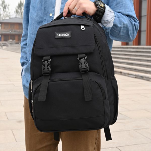 

2021 new backpack men's nylon college and middle school women's computer bag business backpack large capacity travel schoolbag