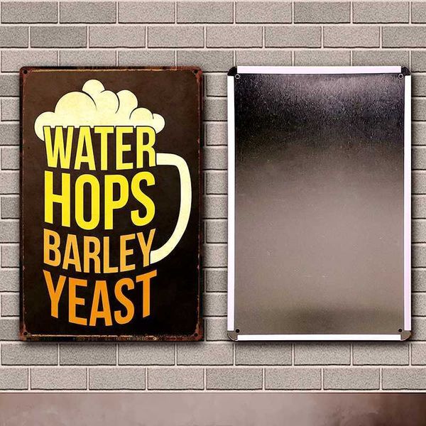 

tomorrow ice cold beer served here metal sign tin poster home decor bar wall art painting 20*30 cm size dy72