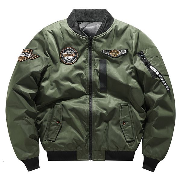 

fashion ma1 2021 pilot men and women wear us air force winter thickened cotton padded jacket for lovers, Gray