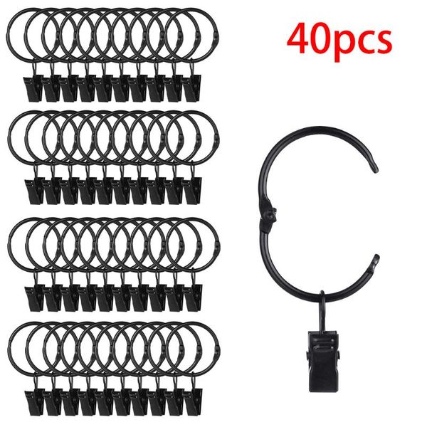 

metal openable curtain rings clips rustproof vintage decorative drapery curtain rods hangers rings 1.26 inch inner diameter