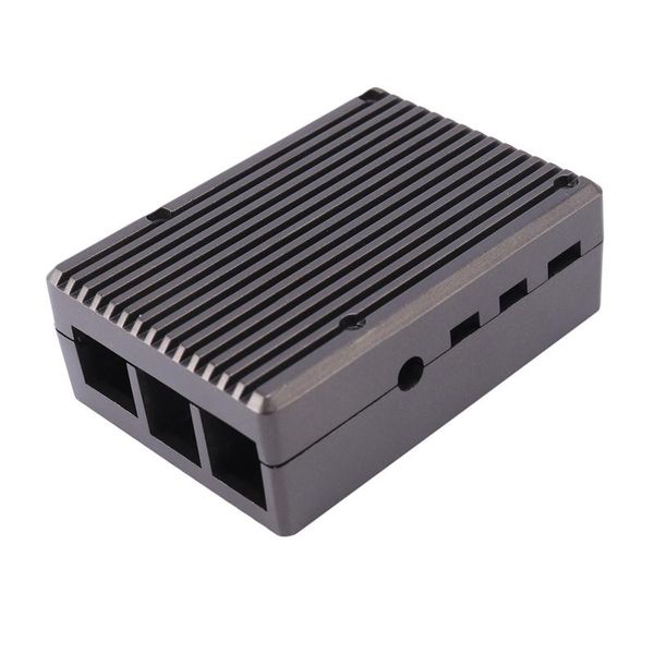 

portable game players for raspberry pi 4 model b aluminum alloy case/ passive cooling metal enclosure heat dissipation 4b