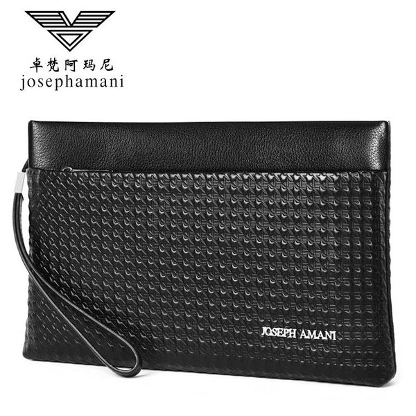 

wallets envelope package portfel large capacity clutch head layer cowhide men wallet josephamani brand genuine leather, Red;black