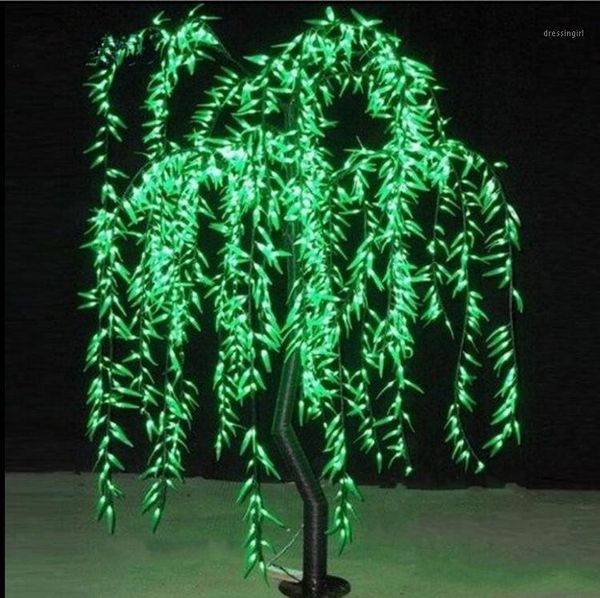 

christmas decorations led artificial willow weeping tree light outdoor use 945pcs leds 1.8m/6ft height rainproof decoration