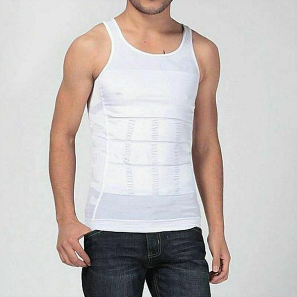 

ultra lift body slimming shaper mens for men chest compression vest uk, White;black