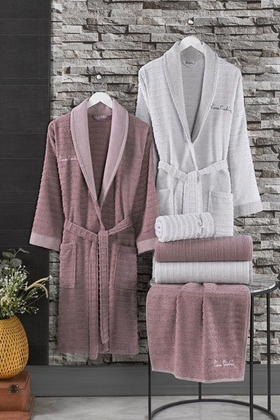 

towel women men family set 100% cotton bathrobe hand face bathroom pierre cardin piee of 6 sets, one the most basi