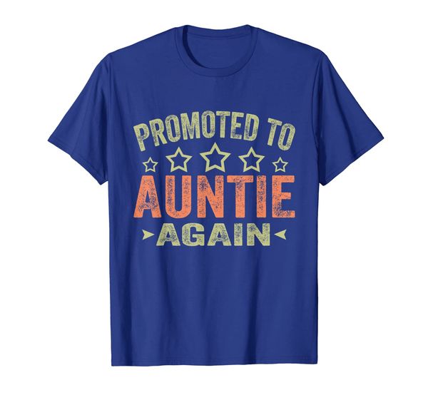 

promoted to auntie again t-shirt, White;black