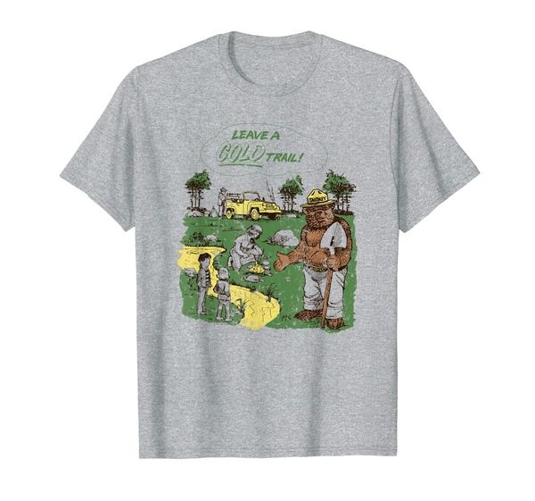

smokey bear leave a cold trail, White;black