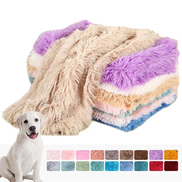 

kennels & pens fluffy plush dog blanket pet sleeping mat cushion mattress extra soft warm throw blankets for small medium large dogs cats