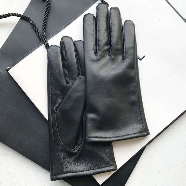 

sheepskin layer haining women' winter head leather gloves plush warm black driving gloves whole pete, Blue;gray