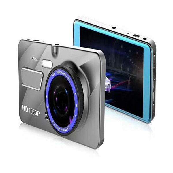 

hd car dvr 4.0 inch front 170 degree rear 080p car dashboard camcorder loop recording parking monitor dashcam video