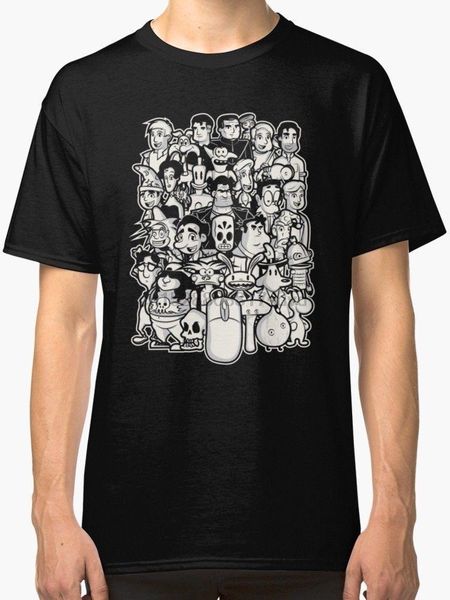 

men's t-shirts point and click mens clothing t-shirt size s-2xl, White;black