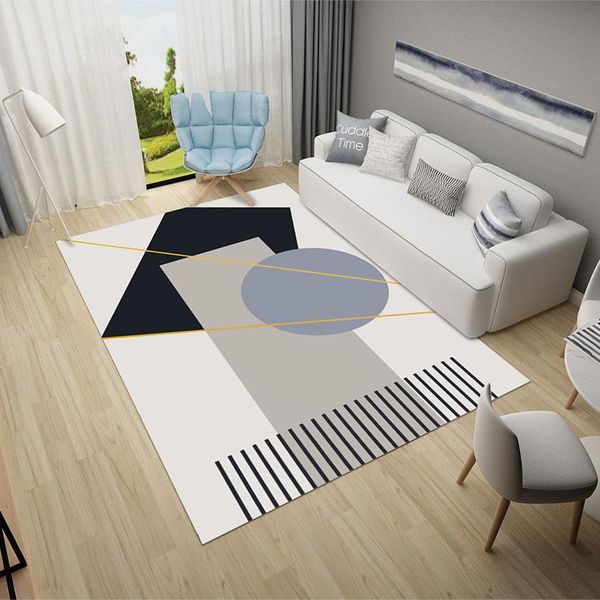 

carpets nordic style 3d printing crystal velvet carpet bedroom living room coffee table sofa bedside