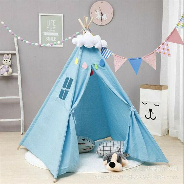 

portable children playhouse sleeping dome teepee tent mosquito net play house gift