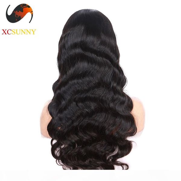 

12-26 inch virgin brazilian body wave full lace human hair wigs pre plucked natural hairline with baby hair [fvh002, Black;brown