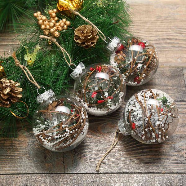 

new pet transparent snowflake interior ball christmas tree pendant decorative gift