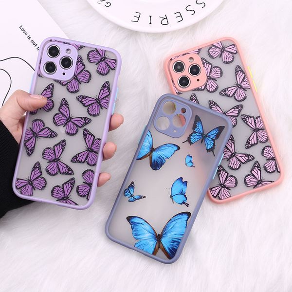

cute 3d relif butterfly phone case for iphone 11 pro max xr xs max case silicone for iphone 7 8 plus 12 pro max cover
