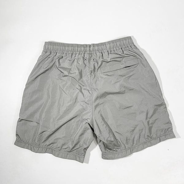 

men's shorts summer metallic luster nylon men's and women's casual pants beach breathable couple, White;black