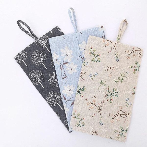 

storage bags linen tissue box wall hanging paper towel dispenser napkin cloth holder cover case organizer for toliet kitchen