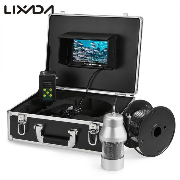 

lixada fish finder 1000tvl under fishing camera portable waterproof 36 leds night vision lights 360 degree rotating camera