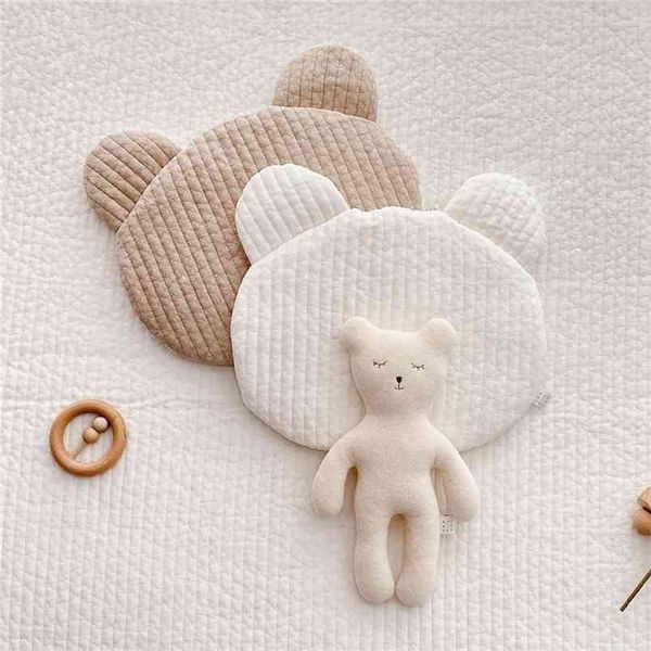 Baby Pillow Cute Cartoon Lovely Cotton Made, con Animal Doll 210619