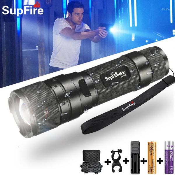 

supfire new led light and easy to carry tactical outdoor bicycle light torch usb rechargeable searchlight1