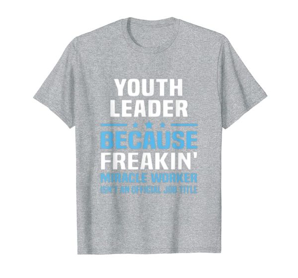 

youth leader t-shirt, White;black