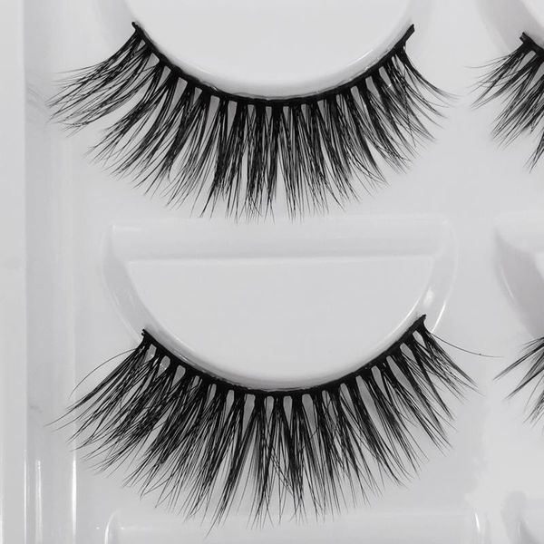 

false eyelashes wholesale mink 10-50 pairs / bulk volume soft messy fluffy lashes extension natural makeup