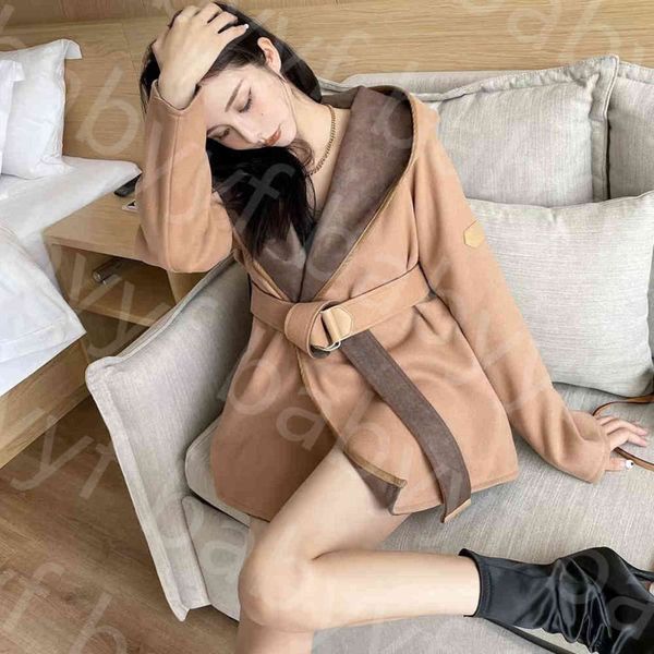 

trench women jaet digner coats windbreaker fashion hooded letters style with belt slim lady outfit jaets large size khaki, Tan;black