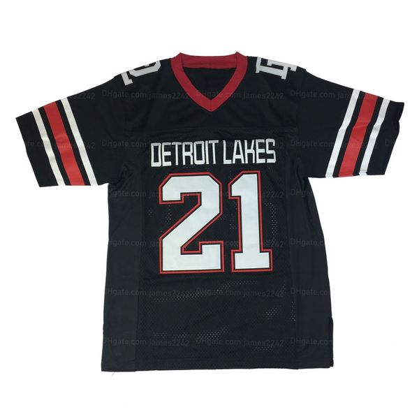 Custom Adam Thielen 21# High School Football Jersey Ed Black Alle Namensnummerngröße S-4xl Trikots Top Qualität