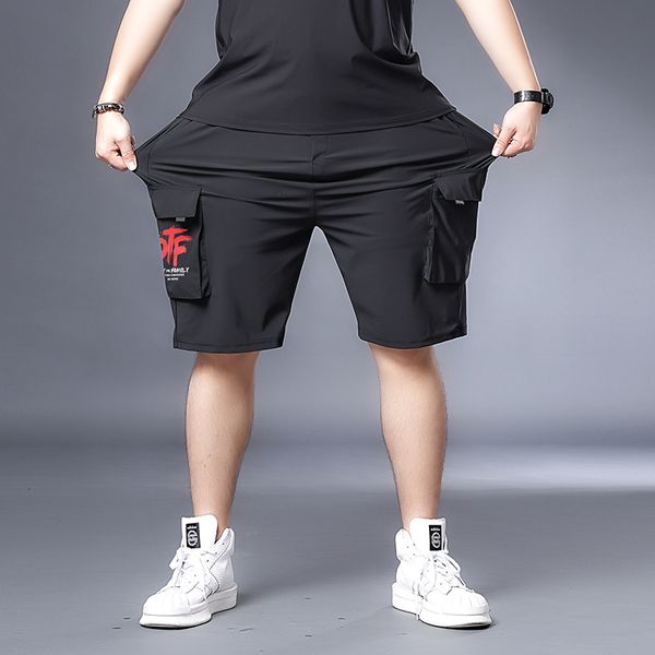 

2021 new plus 7xl 6xl 5xl xxxxl elastic waist big size summer light beach boardshorts gasp casual shorts men suvz, White;black