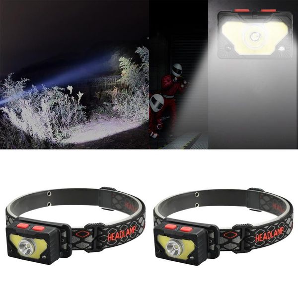 

headlamps usb waterproof led work headlamp battery powered portable for camping hiking running night cycling outdoor inspection